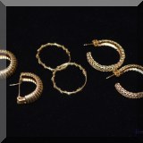 J02. Gold earrings.